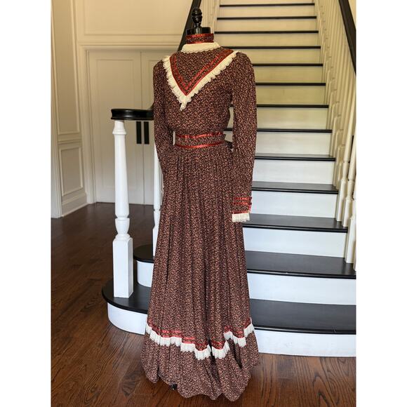 Vintage Victorian Edwardian Prairie Pioneer Dress Reenactment History Costume - Picture 6 of 11